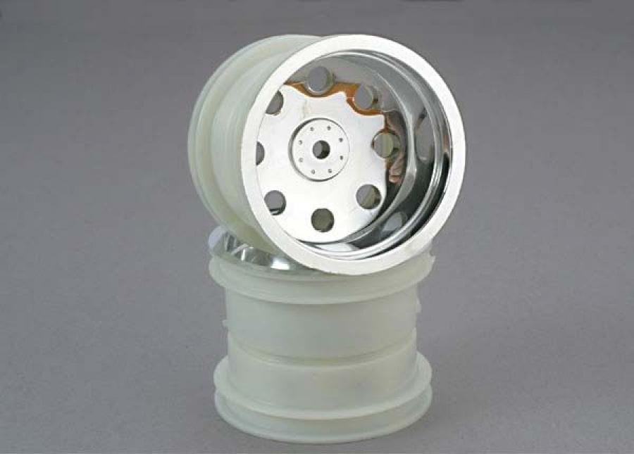 Traxxas Wheels Chrome 2.2" Truck Front (2) TRX3673