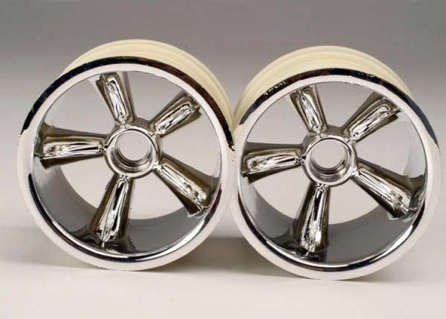Traxxas Wheels Pro-Star Chrome 2.2" Nitro Front (2) TRX4174