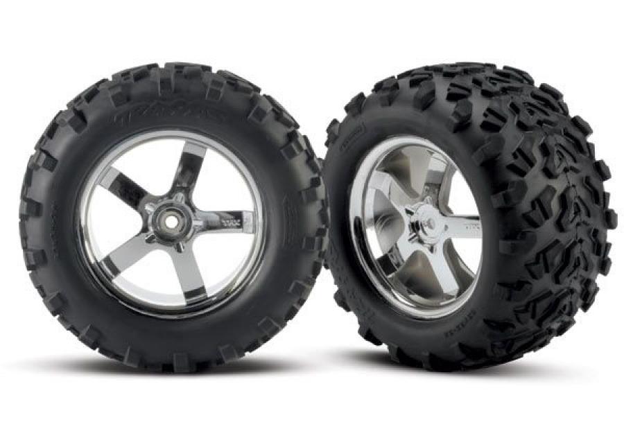 Traxxas Wheels & Tires Maxx/Hurricane (14mm) 3.8" (2) TRX4973R
