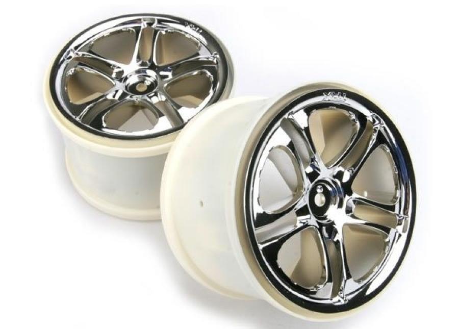 Traxxas Wheels Split-Spoke Chrome (14mm) 3.8" (2) TRX5172X
