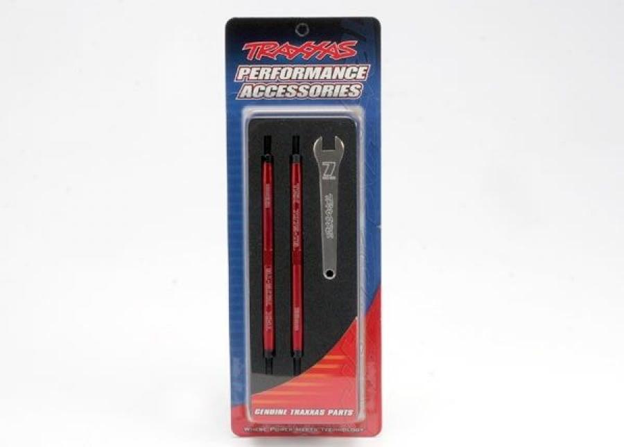 Traxxas Turnbuckles Complete Toe Link Alu. 128mm Red (4) TRX5338R