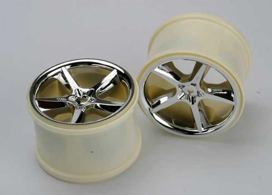 Traxxas Wheels Gemini Chrome (14mm) 3.8" (2) TRX5372