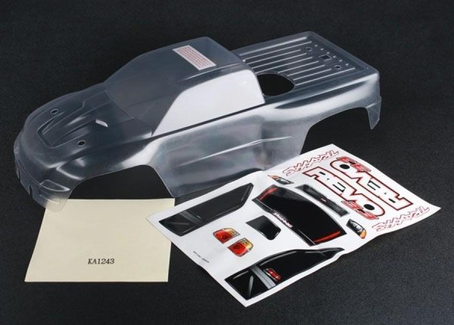 Traxxas Body, Revo 3.3 (clear, requires painting)/ window, lights, g TRX5387