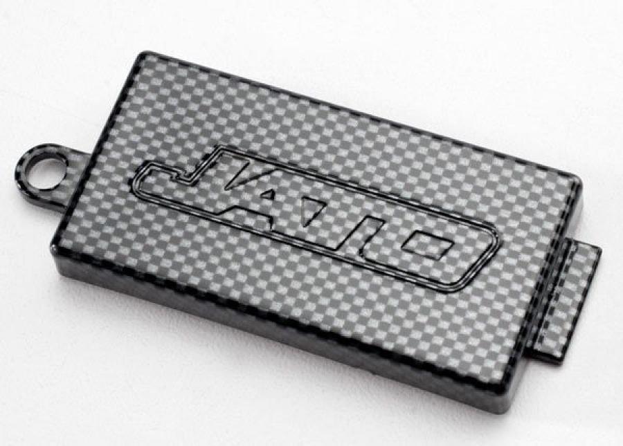 Traxxas Receiver cover (chassis top plate), Exo-Carbon finish (Jato) TRX5524G