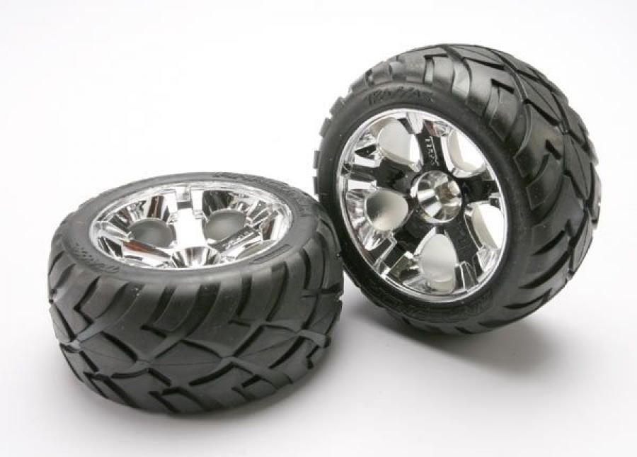 Traxxas Tires & Wheels Anaconda/All-Star 2.8" (Nitro Front) (2) TRX5577R