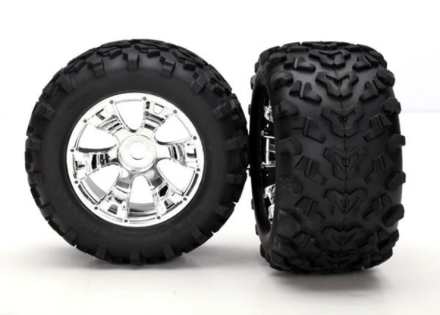 Traxxas Tires & Wheels Maxx/Geode (17mm) 3.8" (2) TRX5674