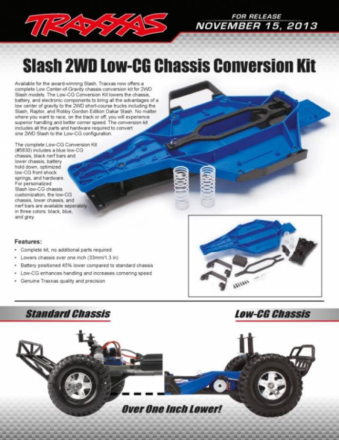 Traxxas Slash Low-CG Conversion kit TRX5830
