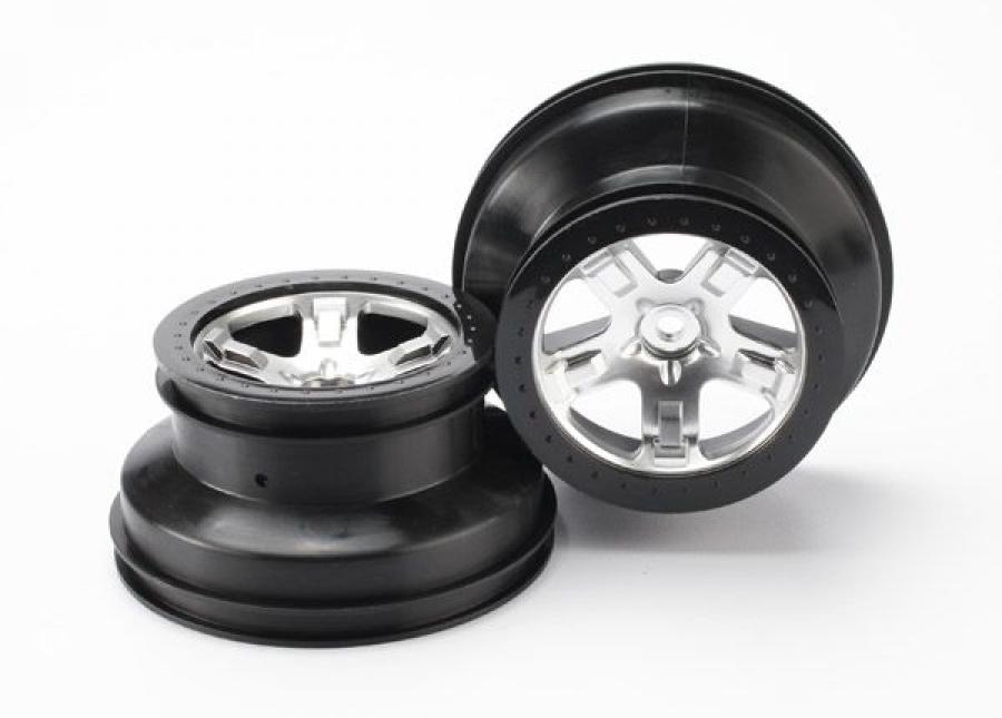 Traxxas Wheels SCT Matt Krom-Svart 2.2/3.0" 4WD/2WD Rear (2) TRX5872X