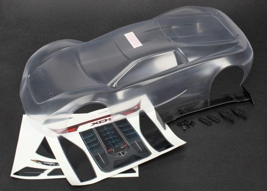Traxxas Body, XO-1 (clear, requires painting)/ wing/ wing uprights ( TRX6411