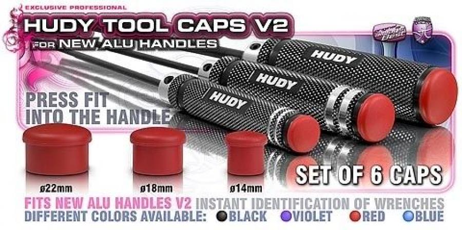 Hudy Cap for 18mm handle Blue (6) 195058-B