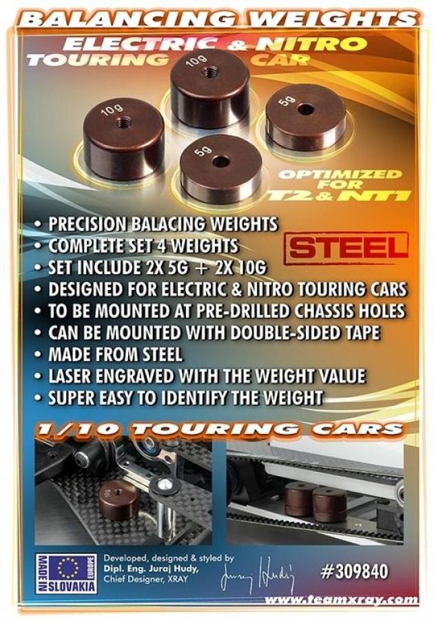 Xray  Balancing chassis weight (4) 309840