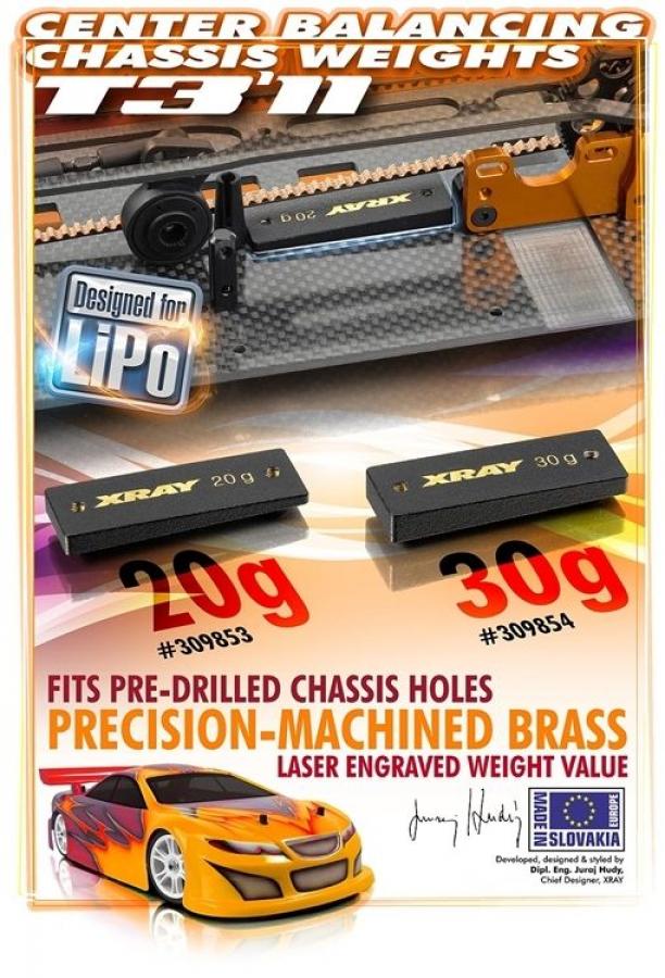 Chassis weights 20g center Harrastekauppa Hobbylinna