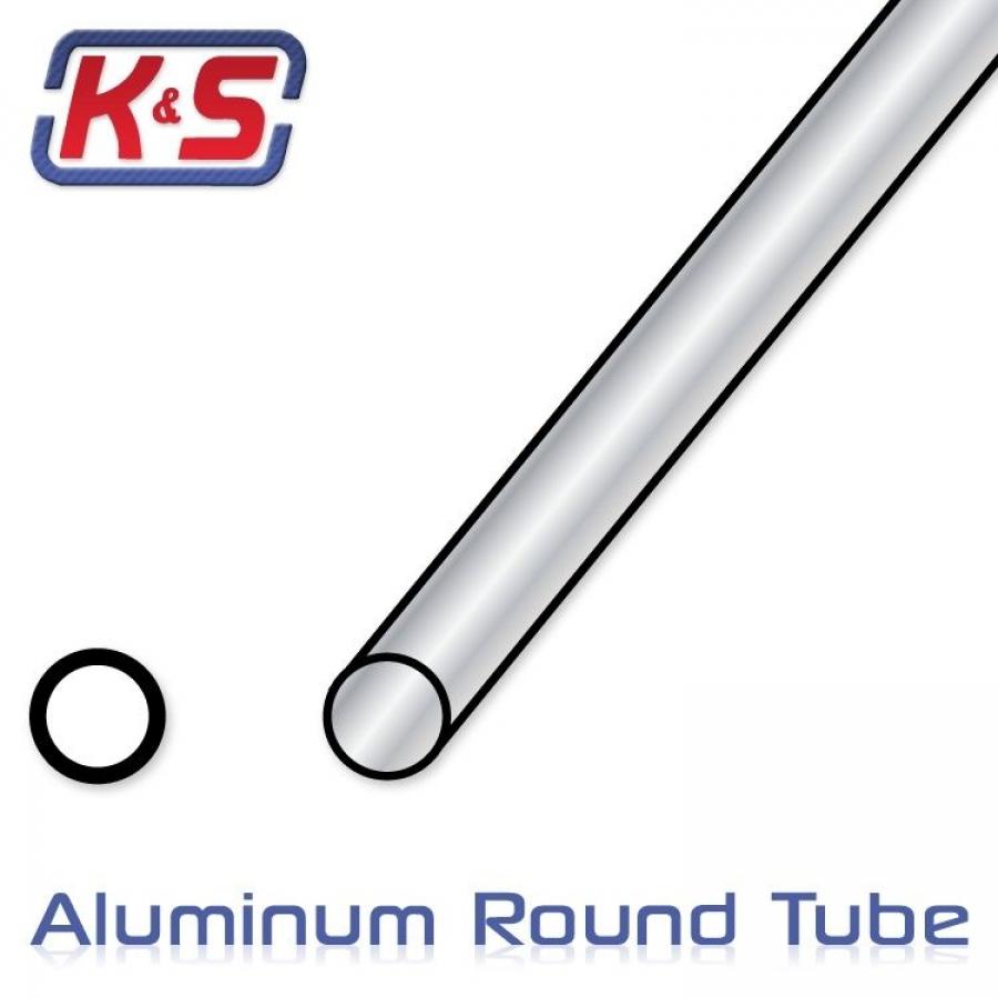 Alum. tube 3.97x305 mm (5/32'') (12pcs)