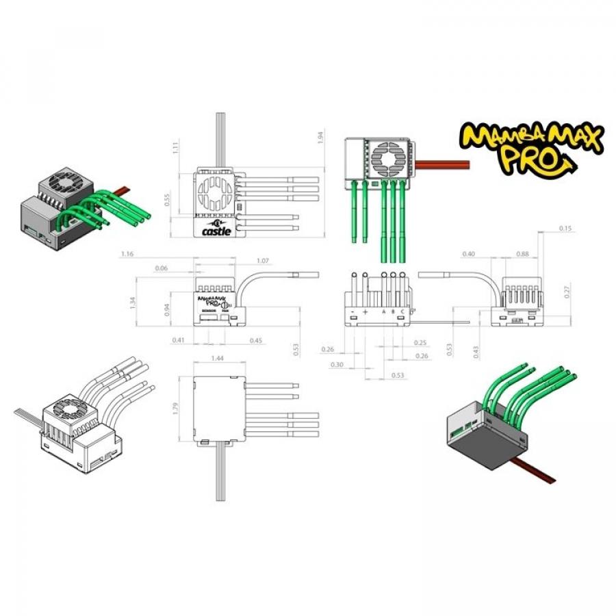 MAMBA MAX PRO 1:10 25V Car ESC w/1406-6900 motor *