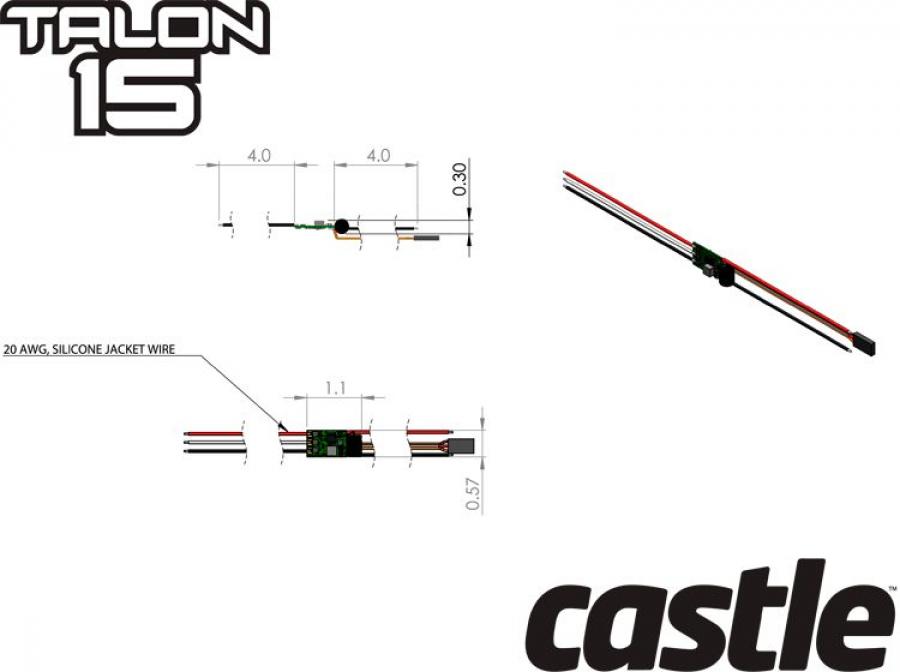 TALON 15 - 2-4S 15A 3A-BEC ESC