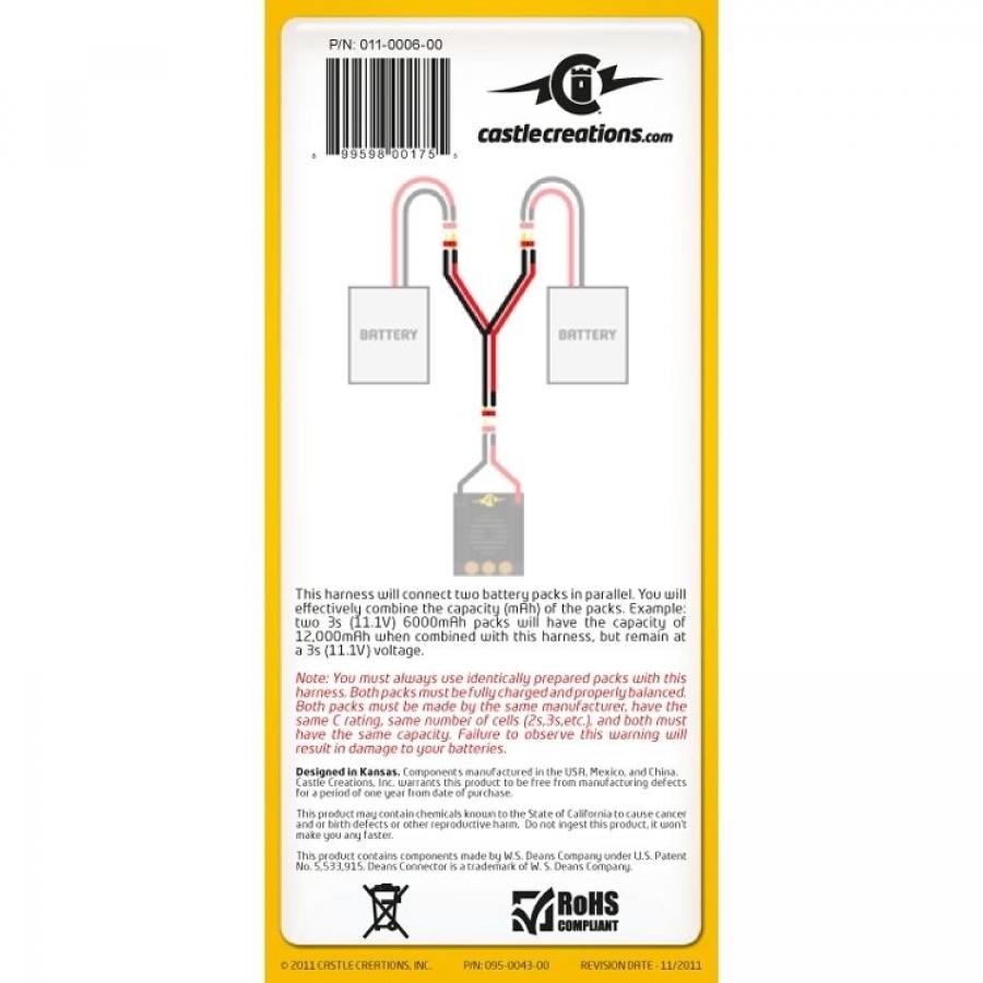 Wire harness Deans parallel