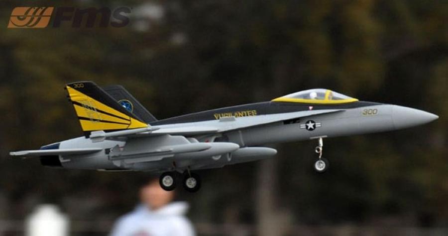 F-18 64mm Fan FMS PNP Grey DISC.