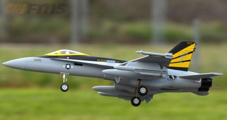 F-18 64mm Fan FMS PNP Grey DISC.