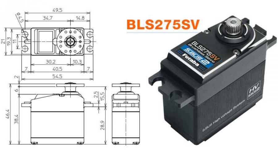 Servo 15,6kg 0,07s HV/S-BUS2 F3C FBL Heli