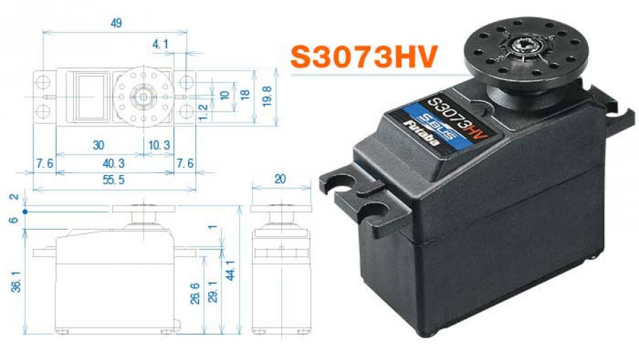 Servo Std 3,4kg, 0,19s HV & S.BUS (ers.S3151)