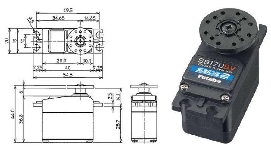 Servo  6,5kg HV/S-Bus2 low Air(repl S9070SB)