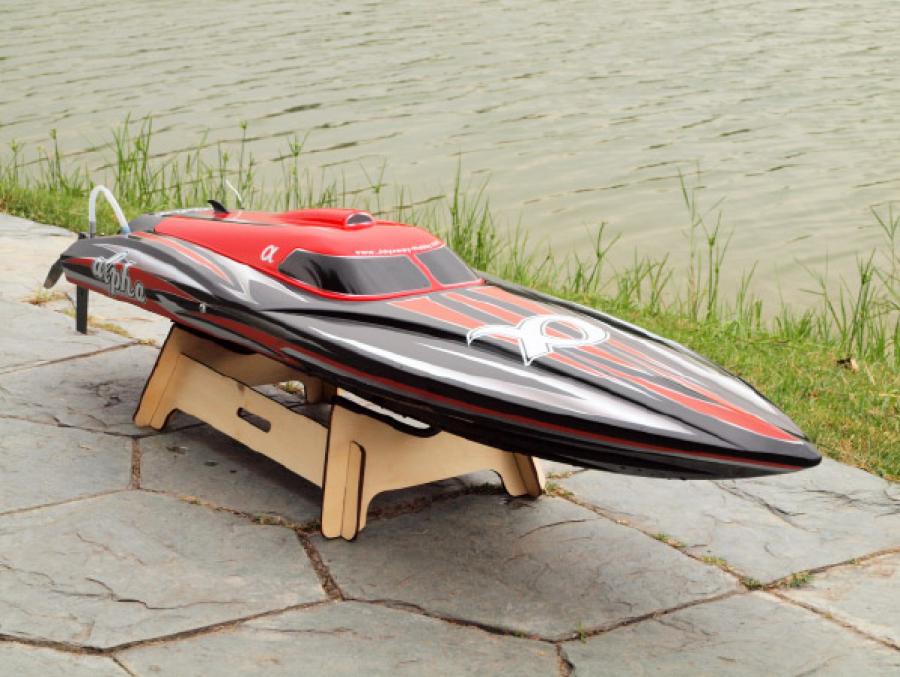 Alpha 1000mm Brushless V-Boat ARTR Red