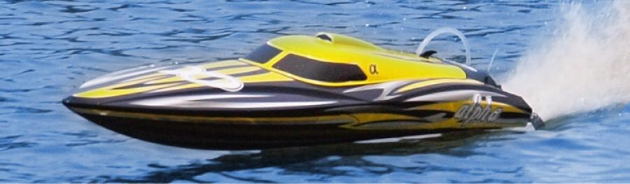 Alpha 1000mm Brushless V-Boat ARTR Yellow