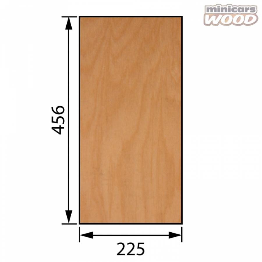 Aircraft Birch Plywood 5.0 x 225 x 456 mm 7-ply