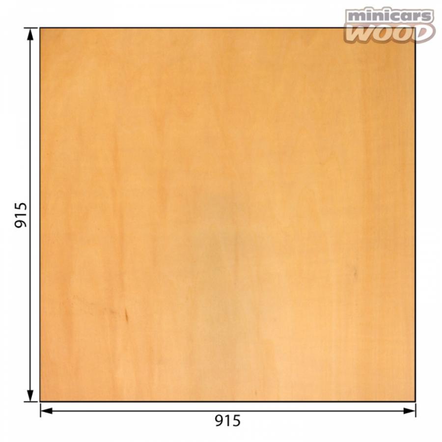 Basswood Plywood 2.5 x 915 x 915 mm 3-ply