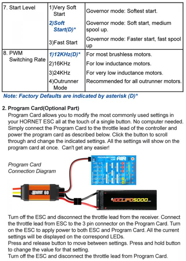 Hornet 80A ESC Aero & Heli Brushless*