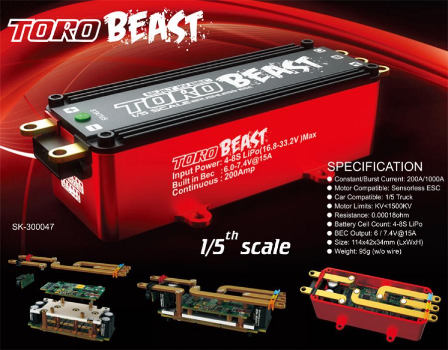 Toro Beast 200A 1/5 ESC