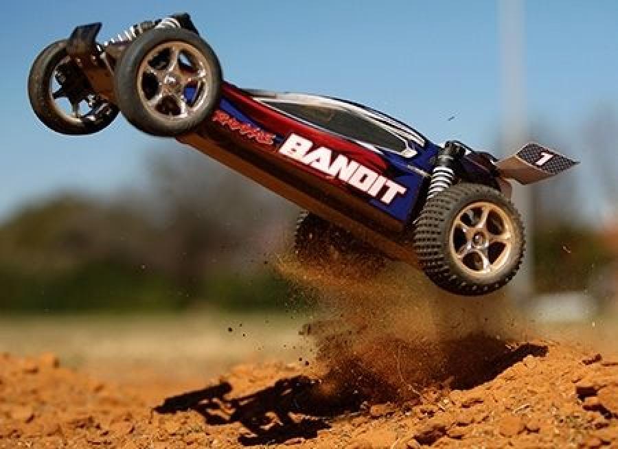 Traxxas Bandit 2WD 1/10 RTR TQ Blue - With battery/charger TRX24054-1-BLU