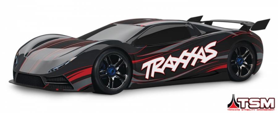 Traxxas XO-1 Supercar 1:7  RTR, TQi link, TSM RC-auto ilman akkua ja laturia TRX64077-3