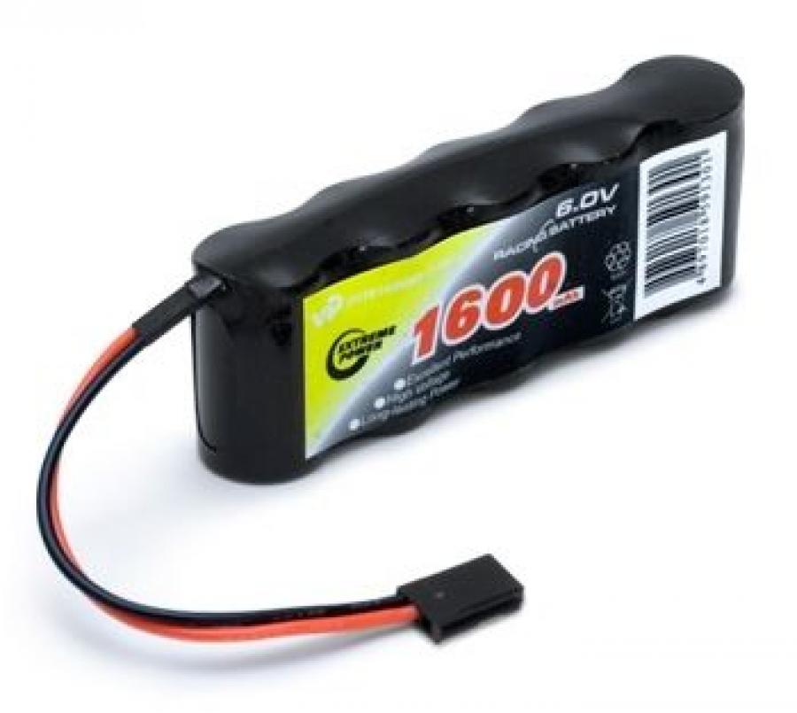 Vastaanotin Akku NiMH 6,0V 1600mAh Flat