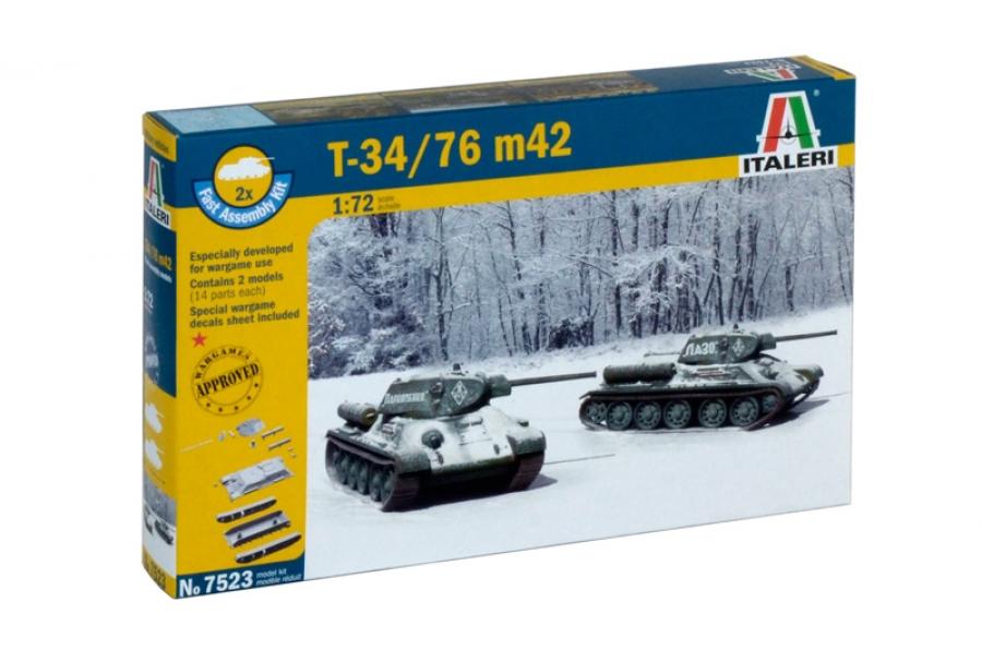 Italeri 1/72 T-34/76 M42 (Fast assembly) (2kpl)