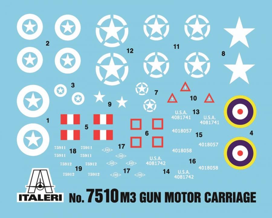 Italeri 1/72 M3 75mm HALF TRACK Fast (2kpl)