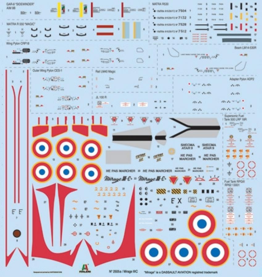 Italeri 1/32 Mirage IIIC