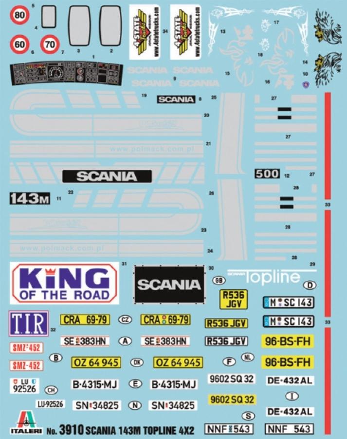 Italeri 1/24 Scania 143M Topline 4X2