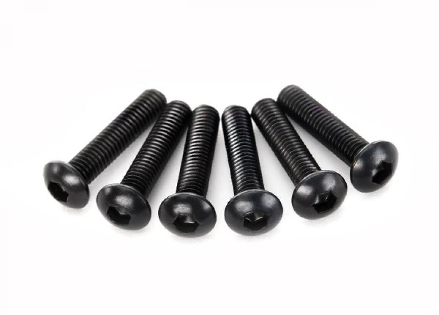 Traxxas Screws M3x14 Button-head Hex Socket (6) TRX2593