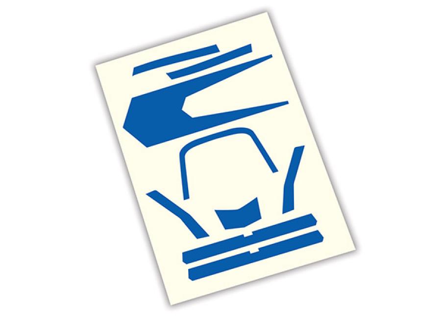 Traxxas Decals Blue "High-Visibility" Aton TRX7981