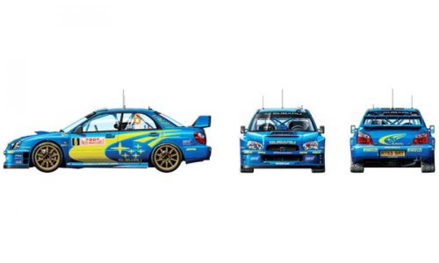 Tamiya 1/24 Subaru Impreza WRC Monte Carlo '05 pienoismalli