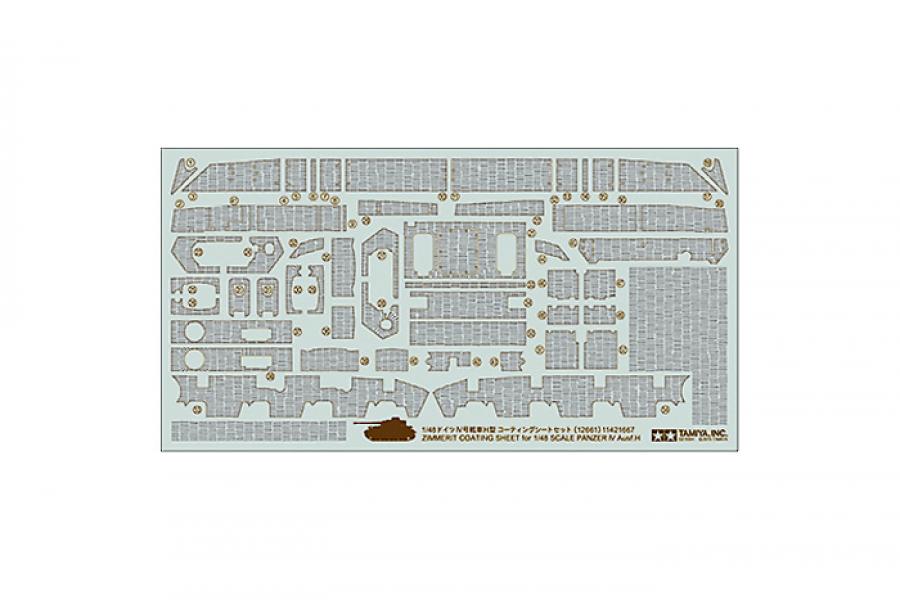 1/48 PANZER IV H ZIM SHEET