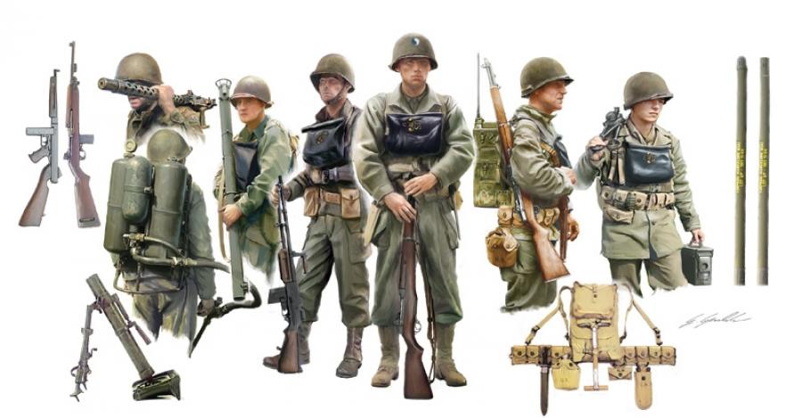 Italeri 1/35 U.S. Infantry On Board