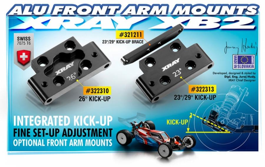 Alu Front 26deg Lower Arm Mount (1)