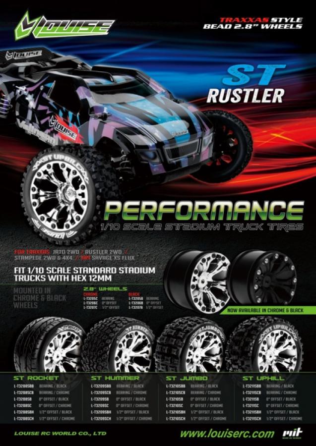 Tire & Wheel ST-HUMMER 2,8" Black 1/2-Offset (2)