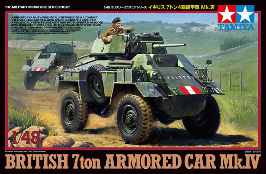 Tamiya 1/48 BRITISH 7ton Armored car MK.IV pienoismalli