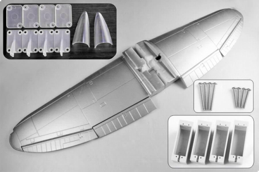 Wing set P47 silver 1700#
