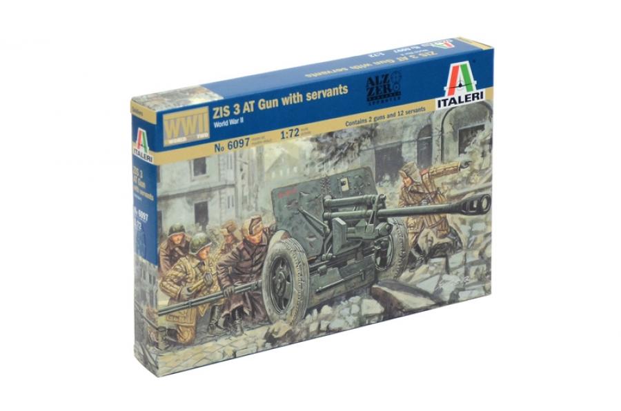 Italeri 1/72 ZIS 3 AT Gun with crew