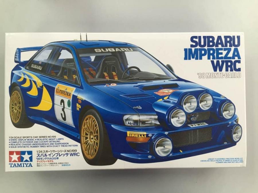 Tamiya 1/24 SUBARU IMPREZA WRC '98 Monte Carlo pienoismalli