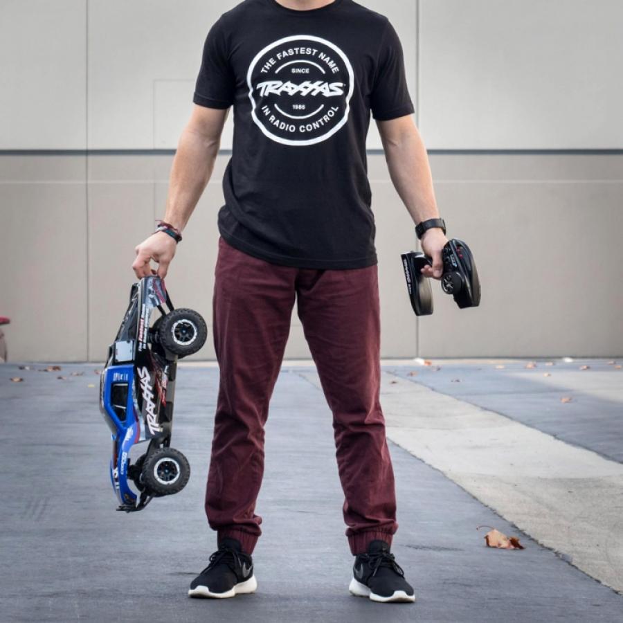 Traxxas T-Shirt Black Circle Traxxas-logo M TRX1360-M